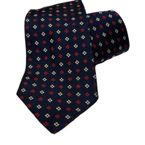 Boss Hugo Boss Navy Tie with mini floral pattern
